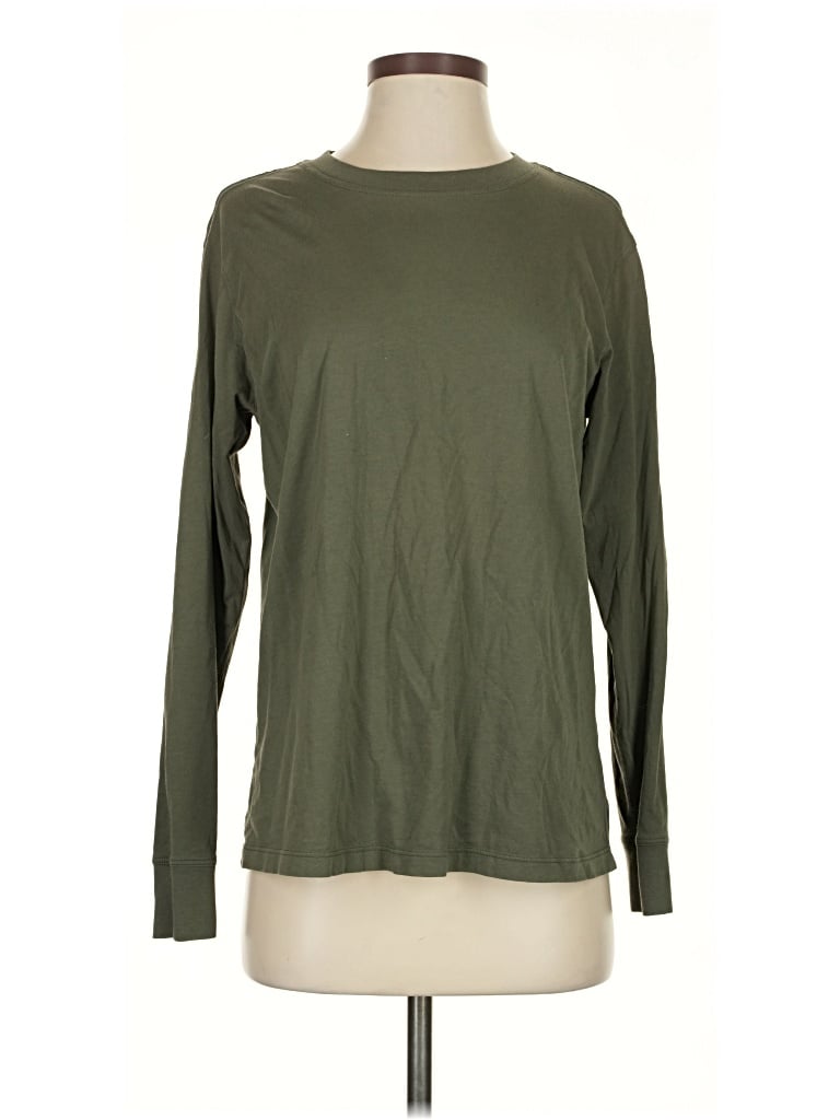 Pre-owned Lululemon Athletica Long Sleeve T-shirt In Green