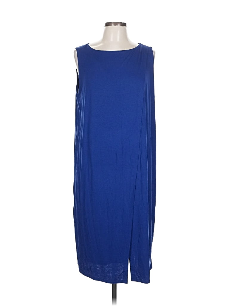 Pre-owned Jjill Casual Dress In Blue