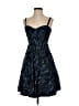 BCBGMAXAZRIA 100% Silk Camo Blue Cocktail Dress Size 2 - photo 1