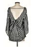 Drew 100% Rayon Silver 3/4 Sleeve Blouse Size S - photo 2