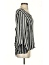 Drew 100% Rayon Silver 3/4 Sleeve Blouse Size S - photo 4