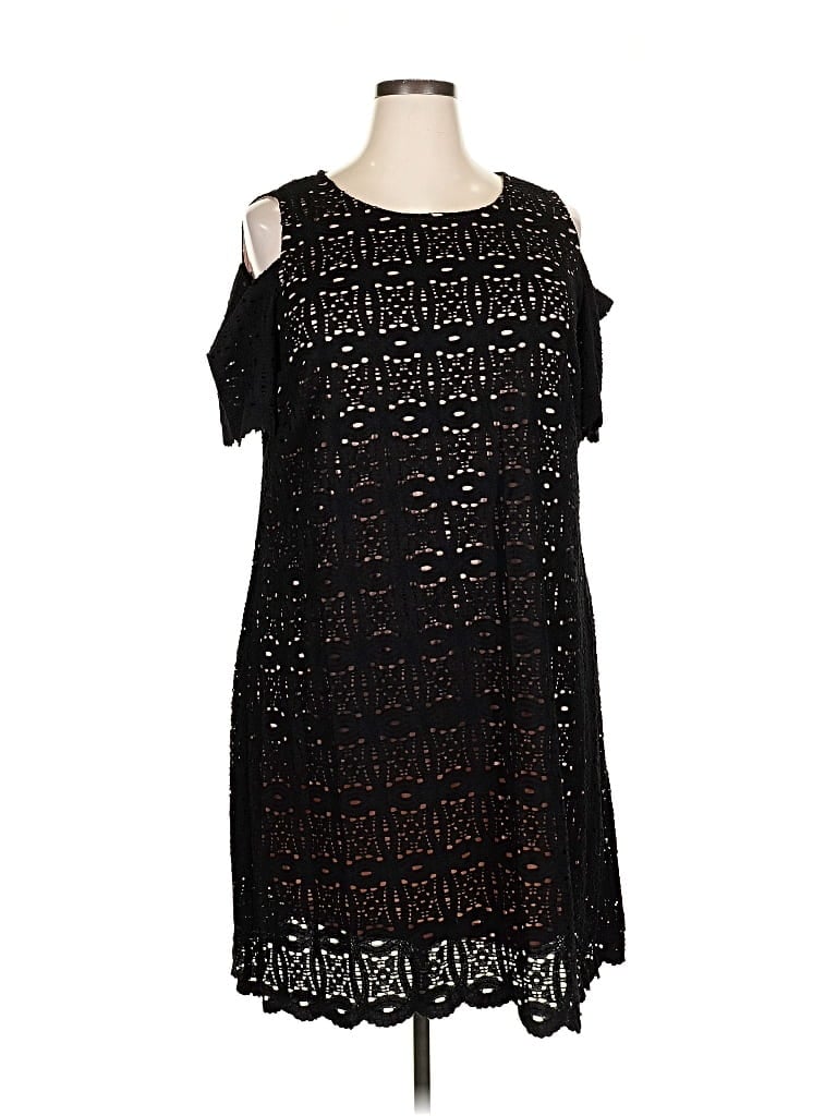 Pre-owned Ronni Nicole Cocktail Dress In Black