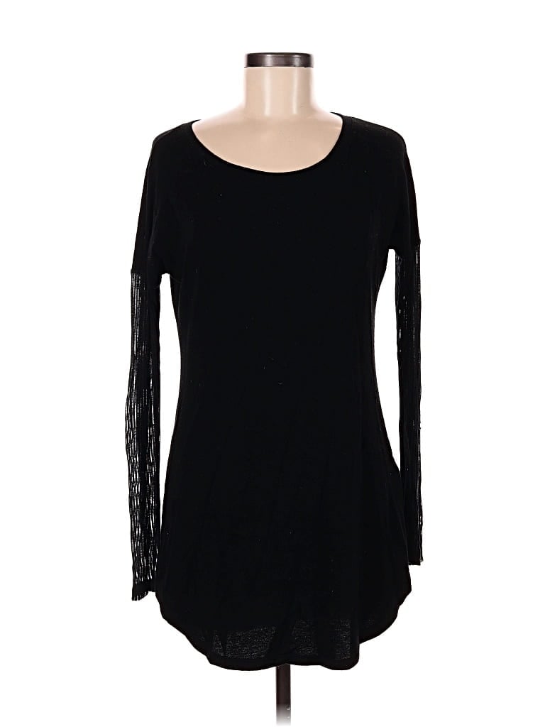 Pre-owned Unbranded Long Sleeve T-shirt In Black