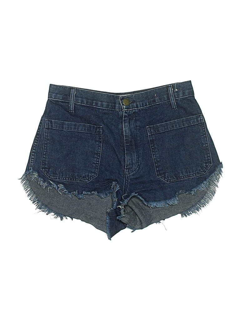 Pre-owned The Great Denim Shorts In Blue