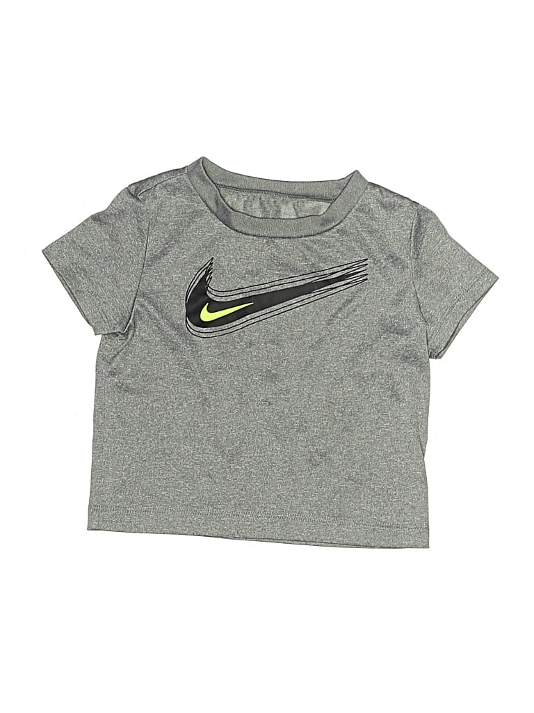 Pre-owned Nike Kids' Active T-shirt In Gray