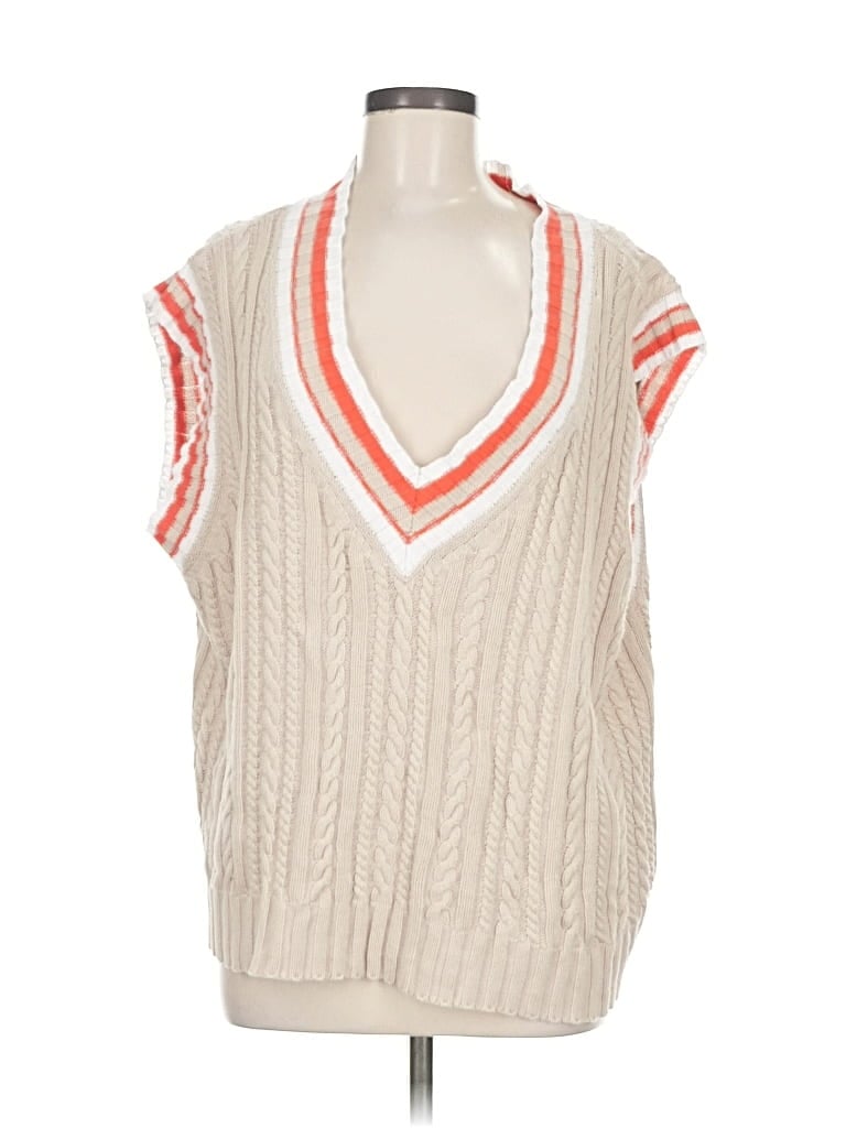 Pre-owned Idem Ditto Sweater Vest In Brown