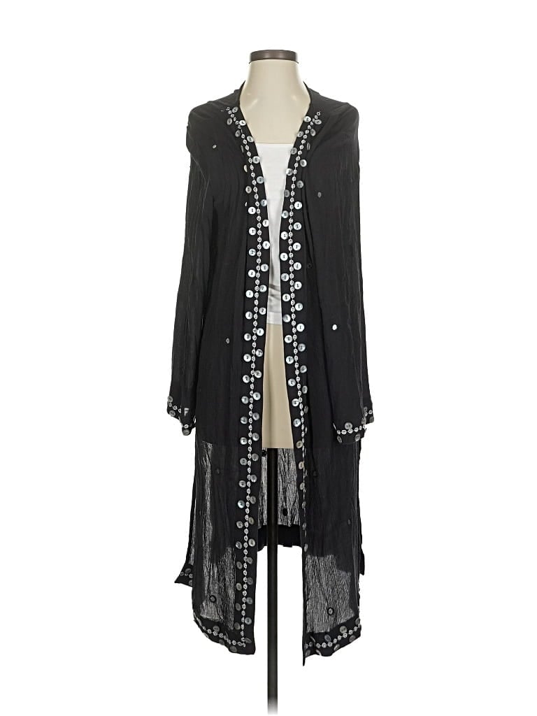 Pre-owned Soft Surroundings Cardigan Sweater In Black