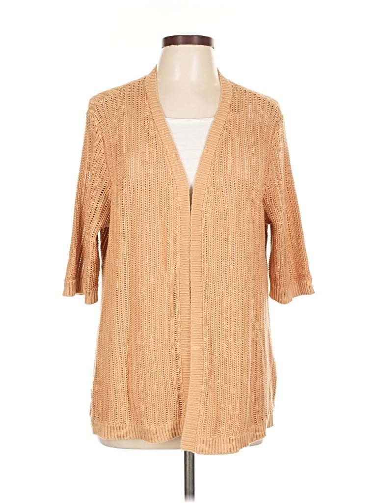 Pre-owned Style & Co Cardigan Sweater In Brown