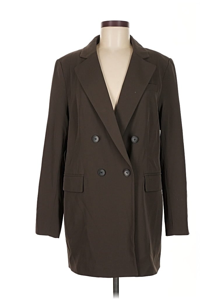 Pre-owned H&m Coat In Brown