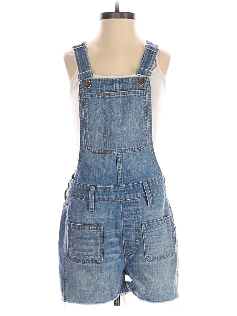 Pre-owned Madewell Romper In Blue