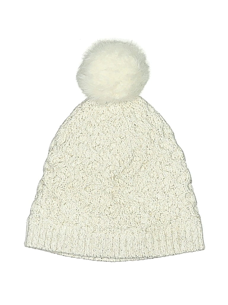 Pre-owned Janie And Jack Kids' Beanie Hat In White
