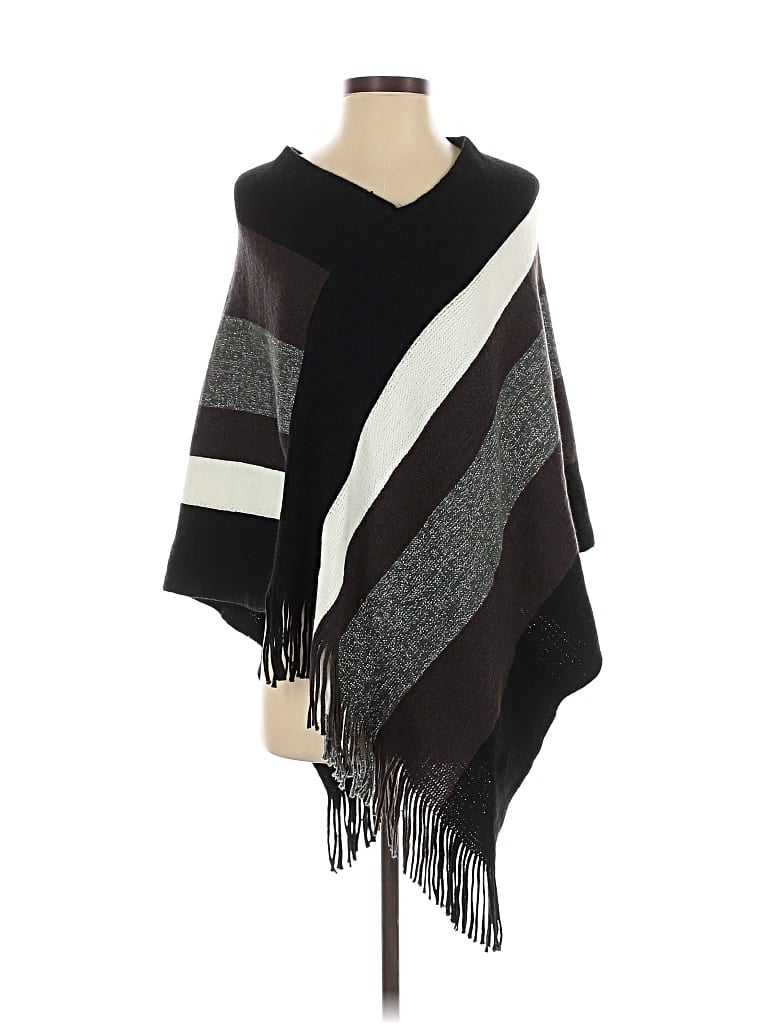 Pre-owned Unbranded Poncho In Black