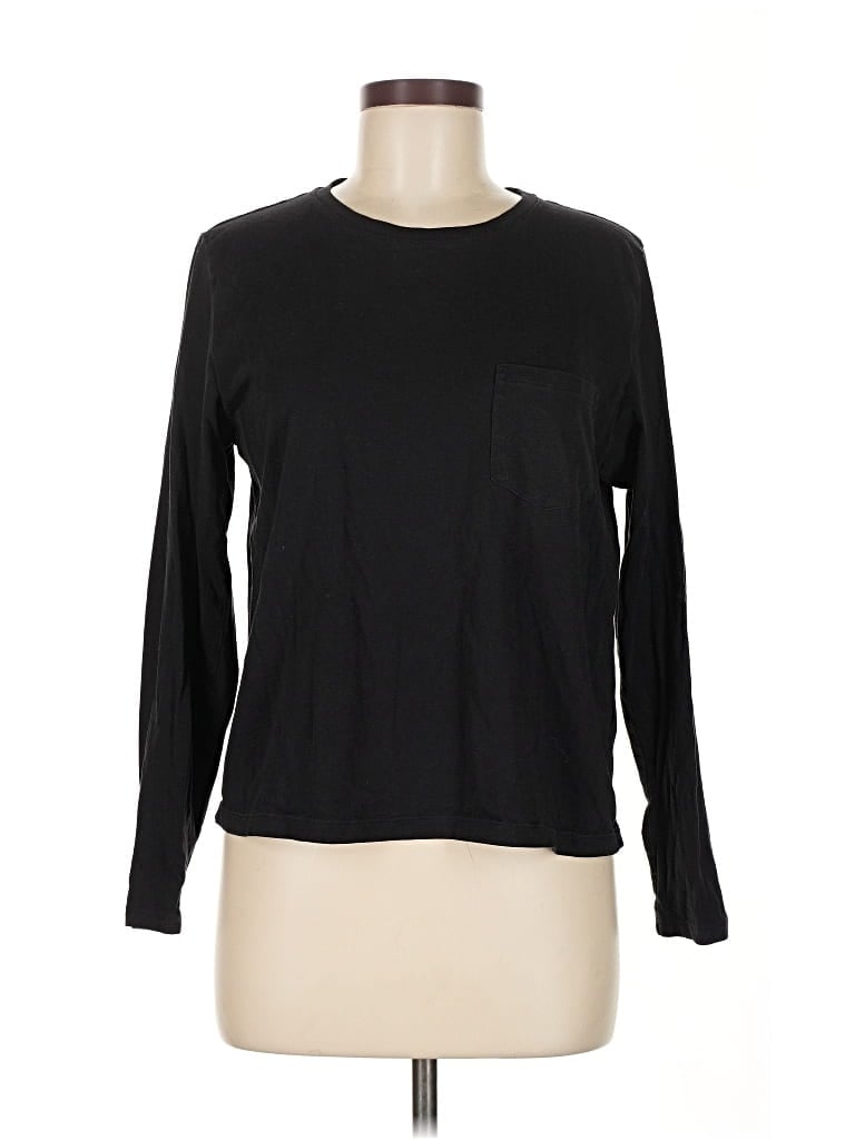 Pre-owned Everlane Long Sleeve T-shirt In Black