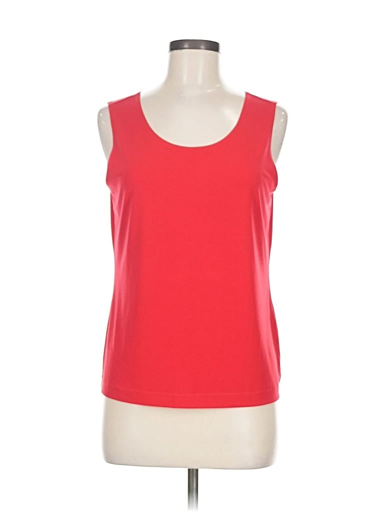 Pre-owned Easywear By Chico's Sleeveless T-shirt In Red
