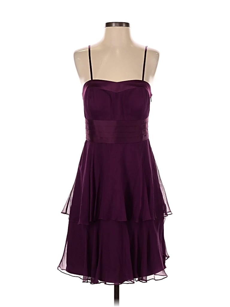 Pre-owned Manoukian Cocktail Dress In Purple