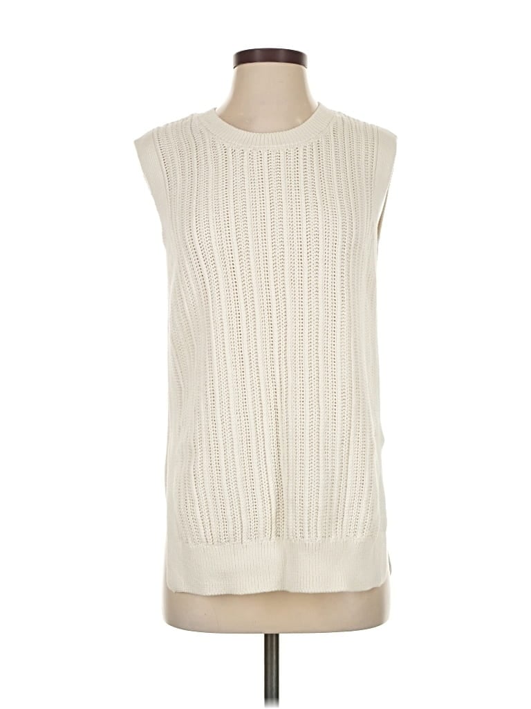 Pre-owned Banana Republic Factory Store Pullover Sweater In White