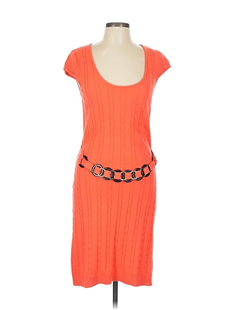 Pre-owned An Original Milly Of New York Cocktail Dress In Orange