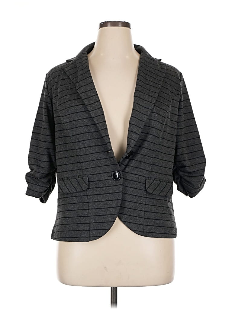 Pre-owned Torrid Blazer Jacket In Gray