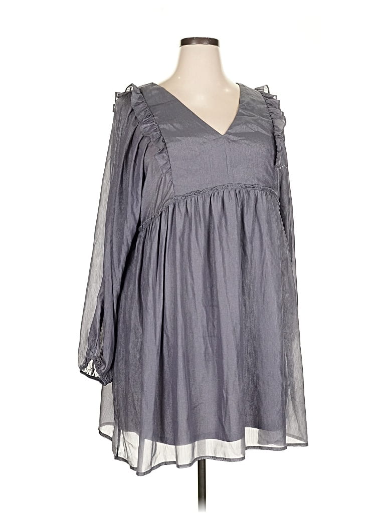 Pre-owned Andree By Unit Casual Dress In Gray