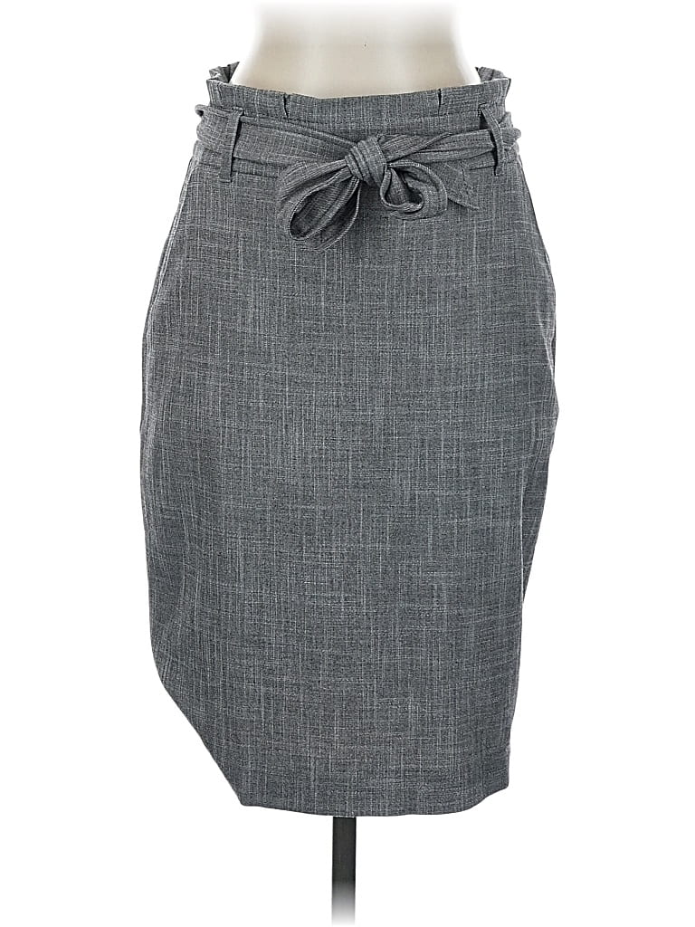 Pre-owned Ann Taylor Formal Skirt In Gray