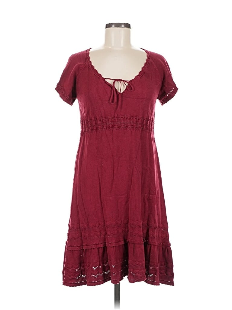 Pre-owned Max Studio Casual Dress In Burgundy