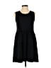 Universal Thread 100% Cotton Solid Black Casual Dress Size XS - photo 1