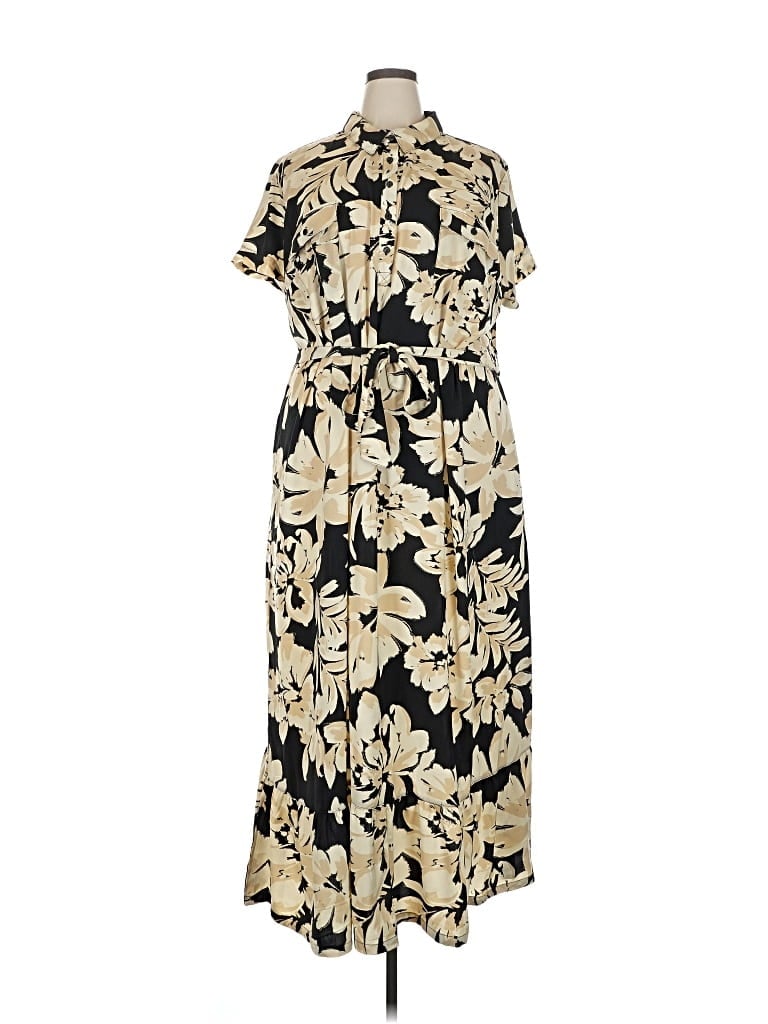 Pre-owned Studio Park Casual Dress In White