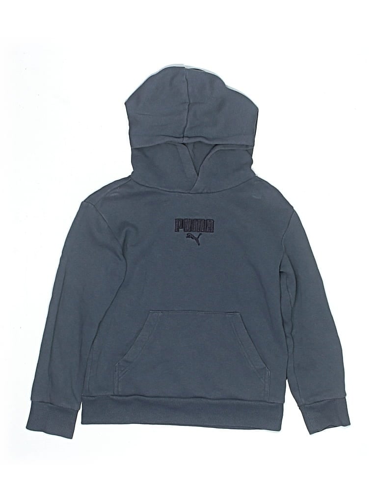 Pre-owned Puma Kids' Pullover Hoodie In Blue