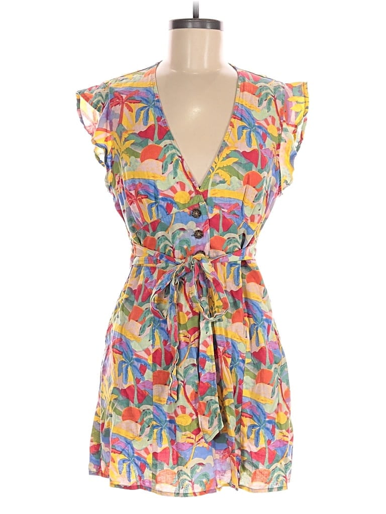 Pre-owned Marine Layer Romper In Yellow