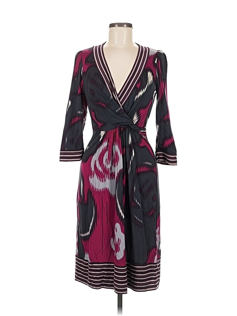 Pre-owned Bcbgmaxazria Cocktail Dress In Burgundy