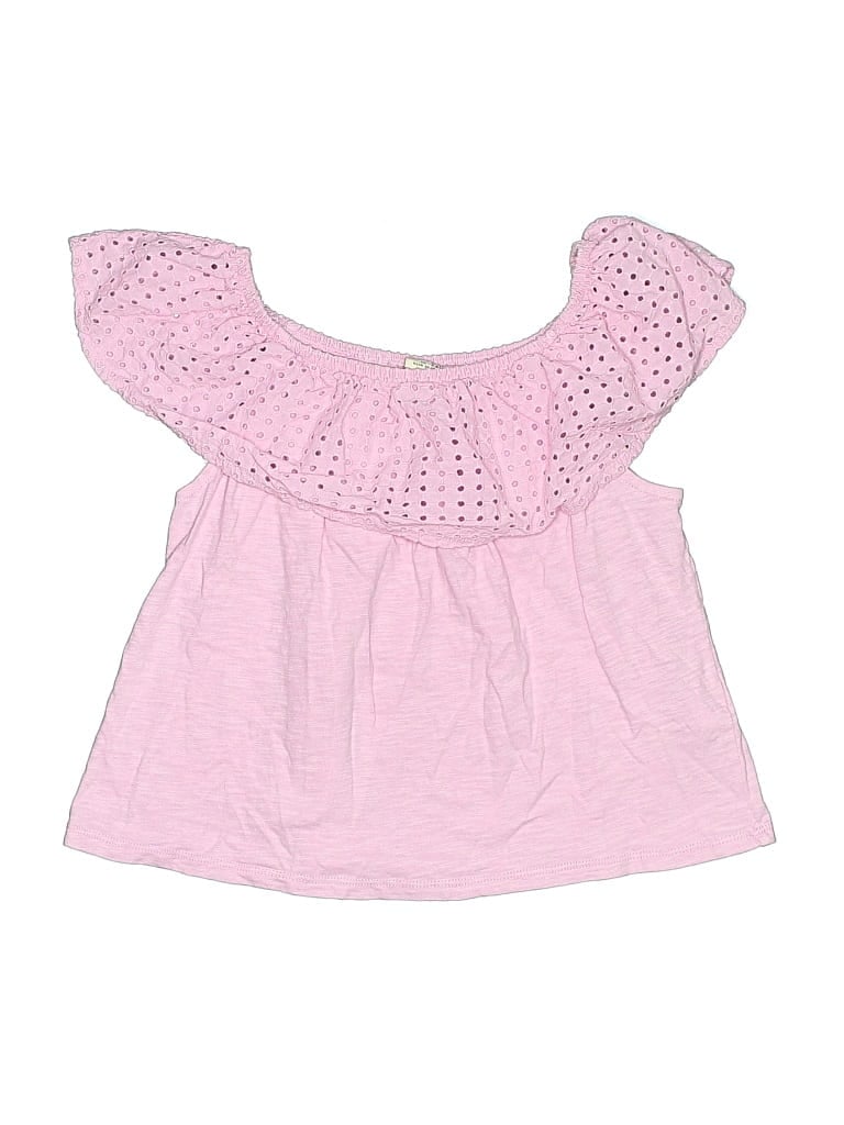 Pre-owned Zara Kids' Short Sleeve T-shirt In Pink