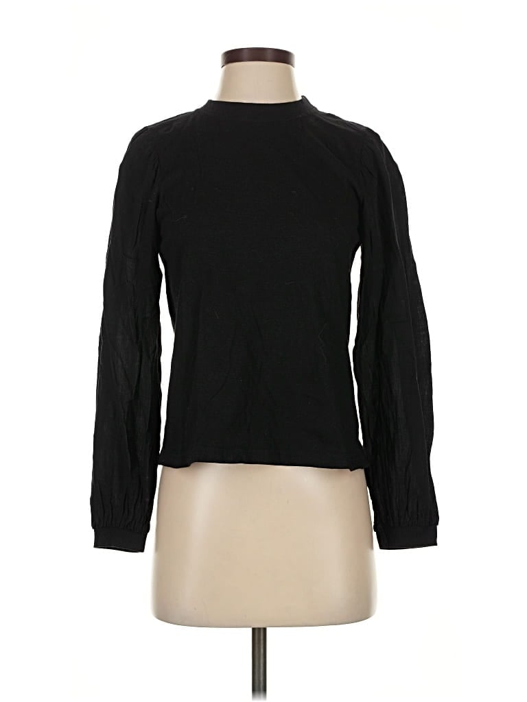 Pre-owned Amadi Long Sleeve Top Black Turtleneck Tops