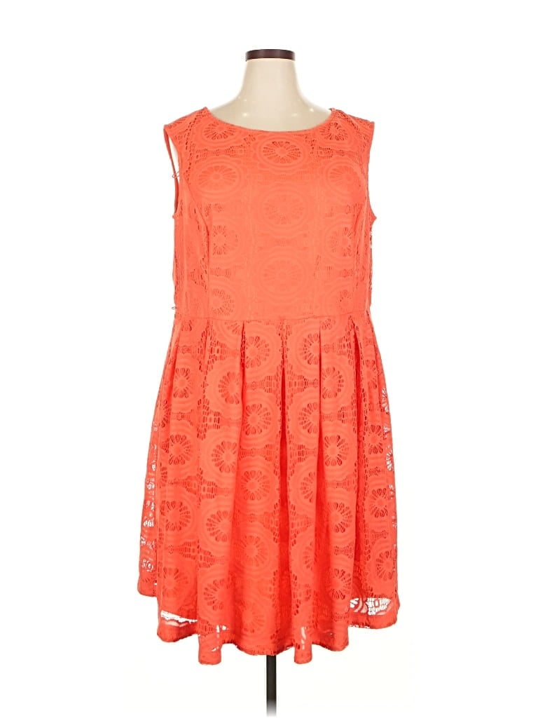 Pre-owned Dressbarn Casual Dress In Orange
