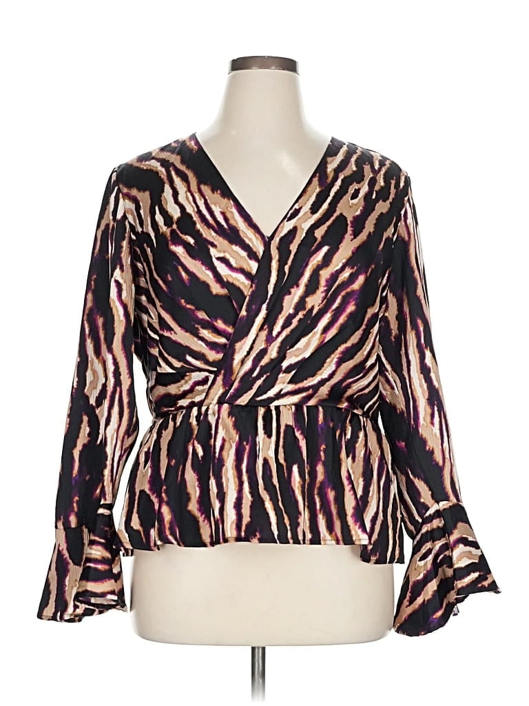 Pre-owned Sofia Jeans By Sofia Vergara Long Sleeve Blouse In Purple