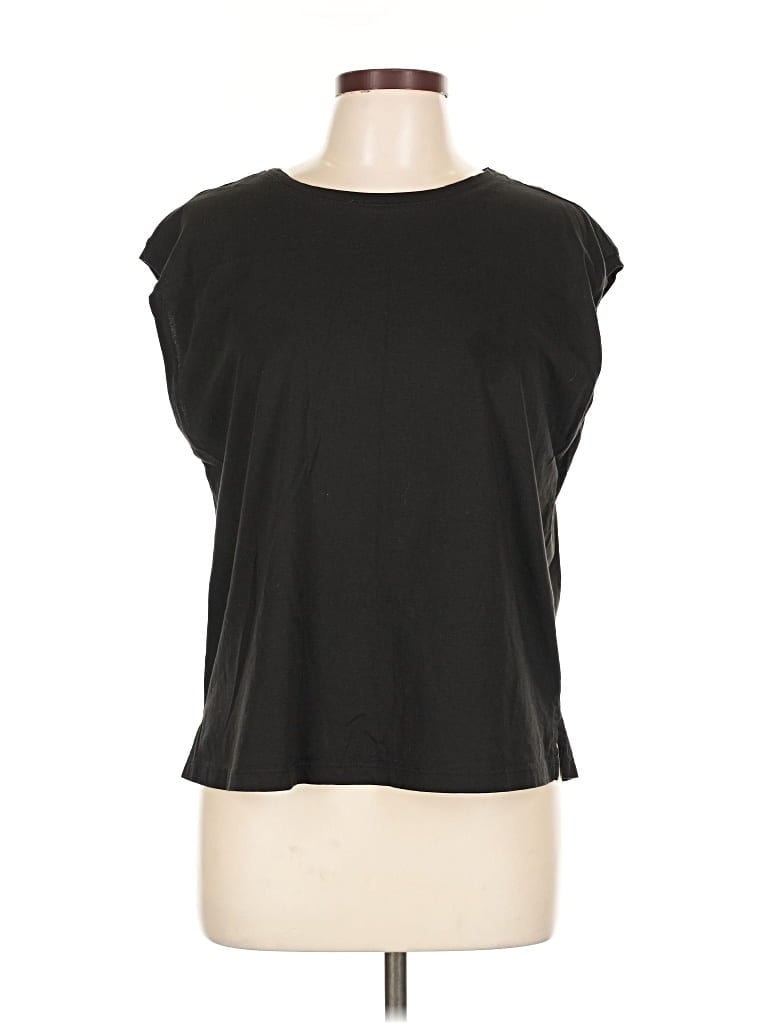 Pre-owned J By Joie Sleeveless T-shirt In Black