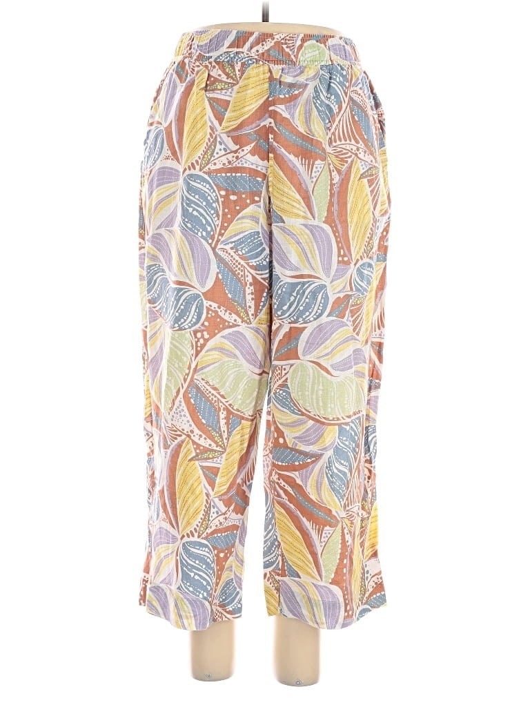 Pre-owned C&c California Linen Pants In Yellow