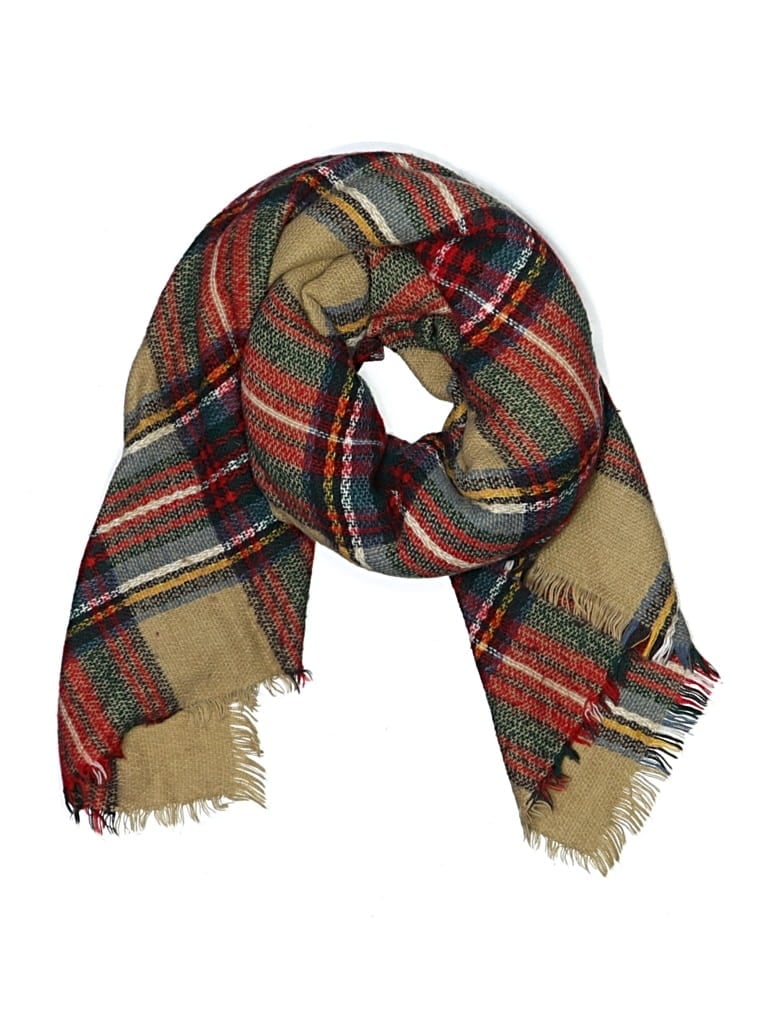Pre-owned Unbranded Scarf In Brown