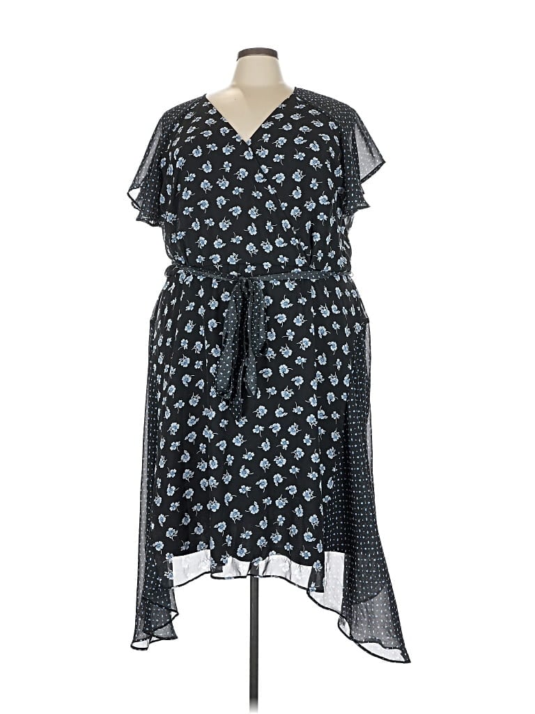 Pre-owned Lane Bryant Casual Dress In Black