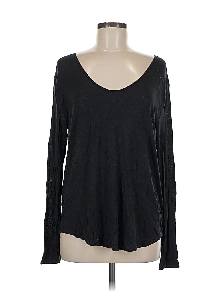 Pre-owned Gap Outlet Long Sleeve T-shirt In Black