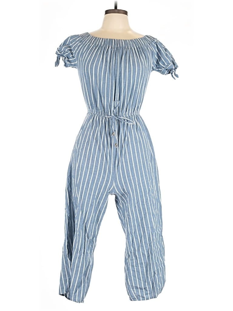 Pre-owned Blush Jumpsuit In Blue