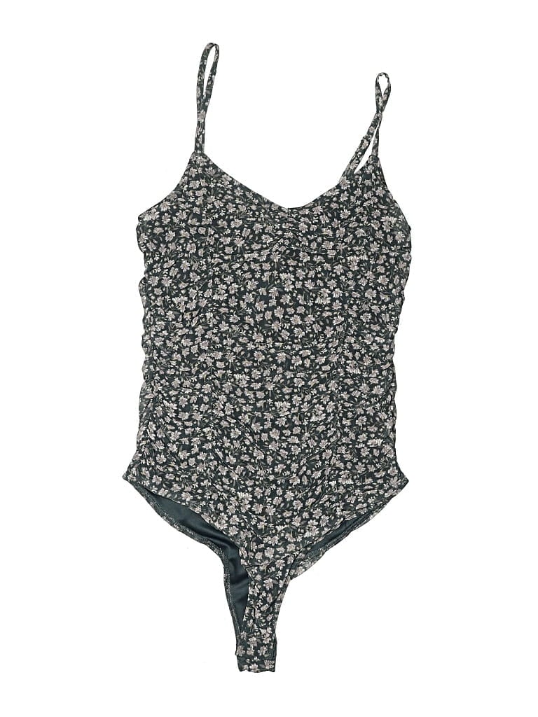 Pre-owned Free Press Bodysuit In Gray