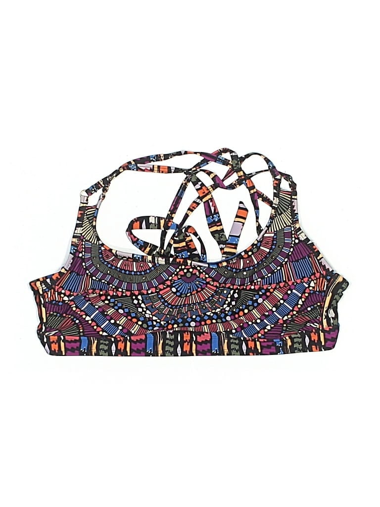 Pre-owned Time And Tru Swimsuit Top Purple Swimwear