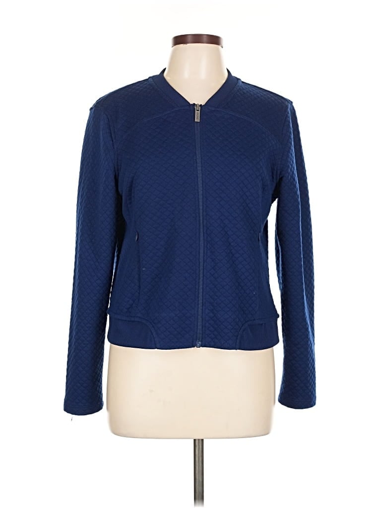 Pre-owned Jockey Track Jacket In Blue