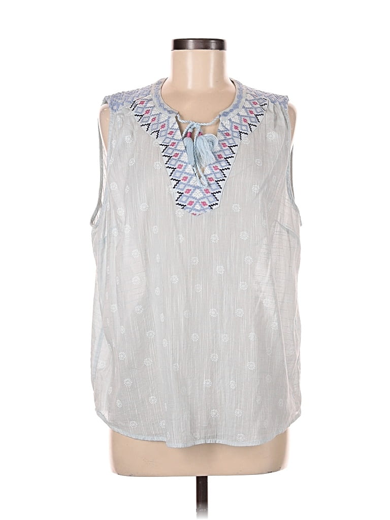 Click to view more detailed imagery on our partner's website Pre-owned Joules Sleeveless Blouse In Blue