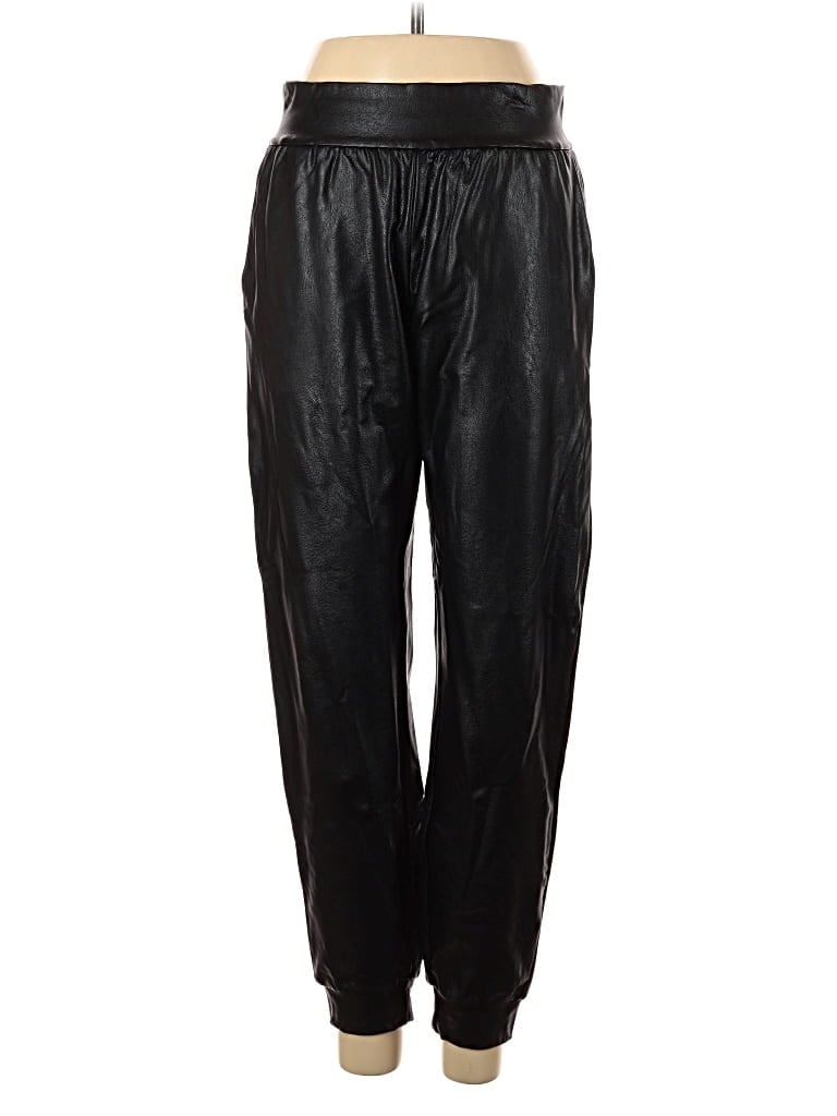 Pre-owned Commando Faux Leather Pants In Black