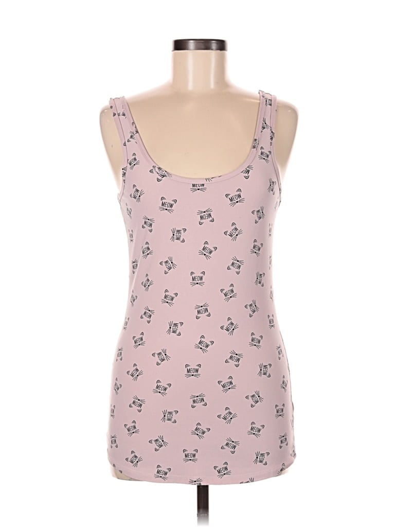 Pre-owned No Boundaries Tank Top Pink Sweetheart Neckline Tops