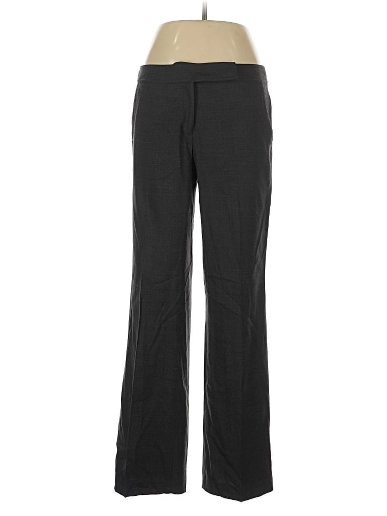 Pre-owned Eileen Fisher Wool Pants In Gray