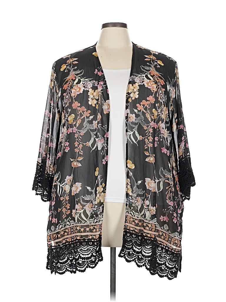 Pre-owned Mason & Belle Kimono In Black