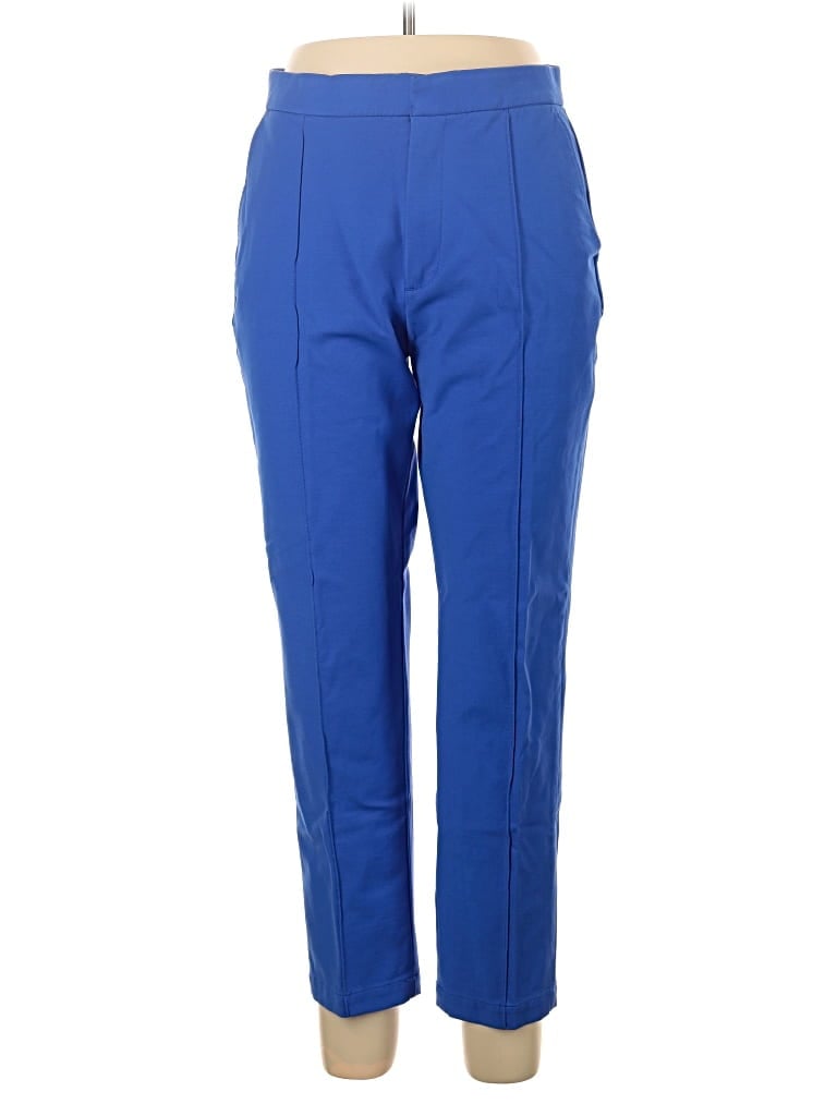 Pre-owned Lands' End Casual Pants In Blue