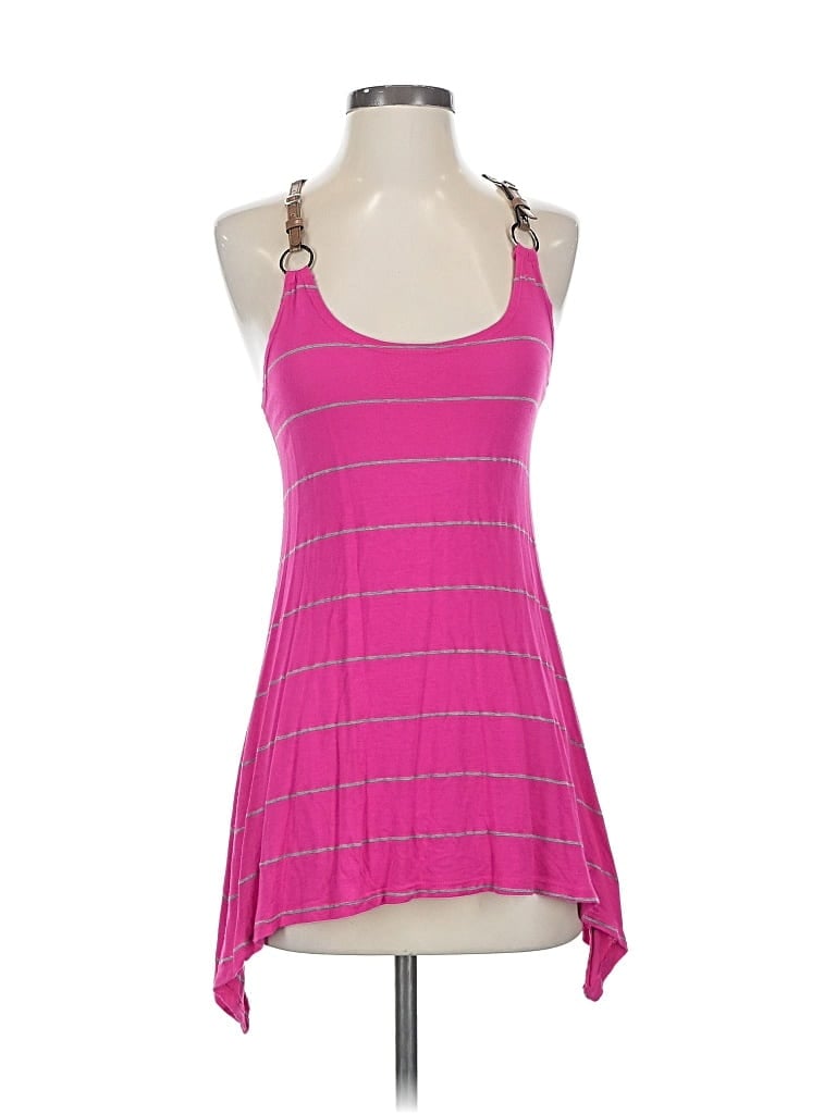 Pre-owned Chris & Carol Tank Top Pink Halter Neckline Tops